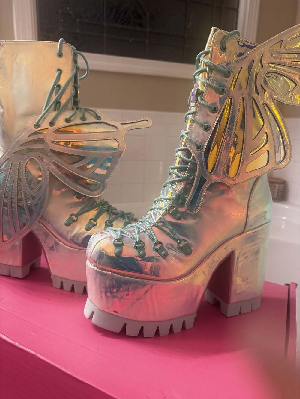 Cosmic Renegade Combat Boots" by...Sugar Thrillsz. I regularly wear a size 10, b